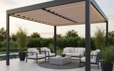 Toile en PVC pour pergolas bioclimatiques : Protégez vos espaces extérieurs toute l’année